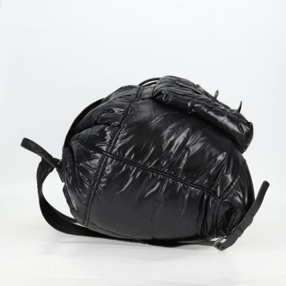 BOTTEGA VENETA INTRECCIATO Backpack Nylon Leather Black Auth 132539V main image 9